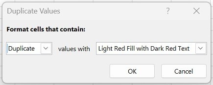 Review Excel Repeats Before Using Remove Duplicates