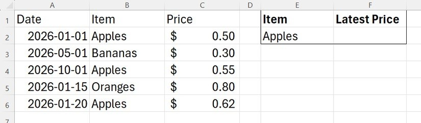 Search from the Bottom When the Last Excel Match Matters