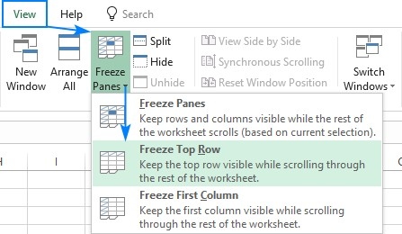 Choose the Correct Excel Freeze Command for Your Headers