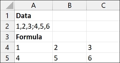 Use TEXTSPLIT for a Formula-Based Separation