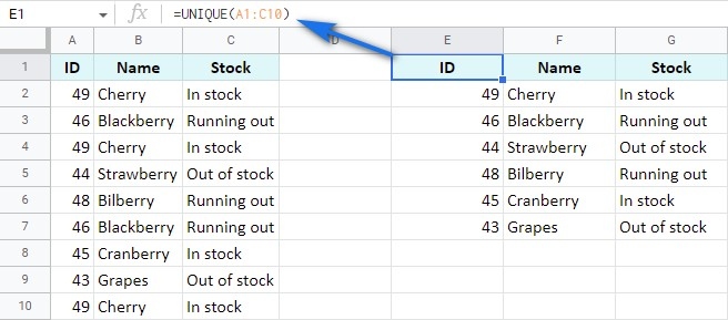 Define Duplicate Rows Before Cleaning a Google Sheet