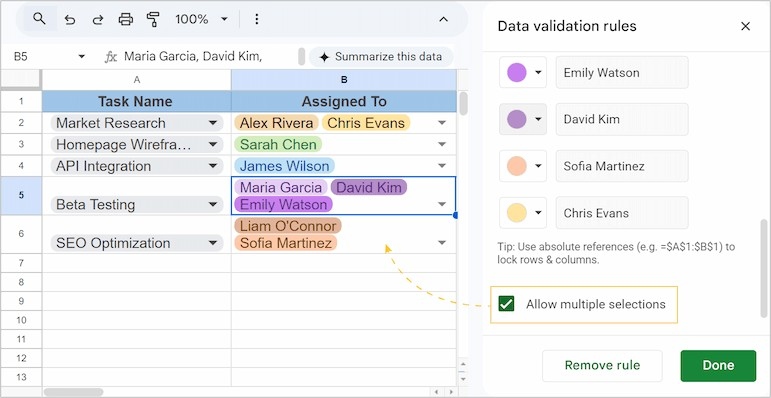 Keep Google Sheets Status Entries Consistent with Dropdowns