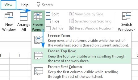 Choose the Correct Excel Freeze Command for Your Headers