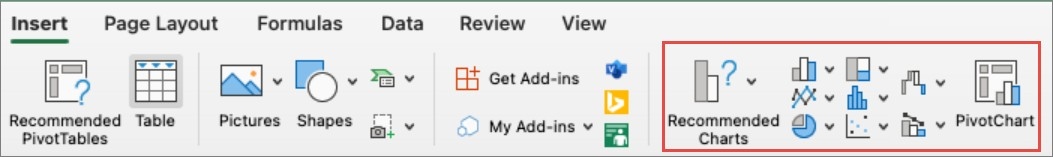 Preview Recommended Excel Charts Before Inserting One