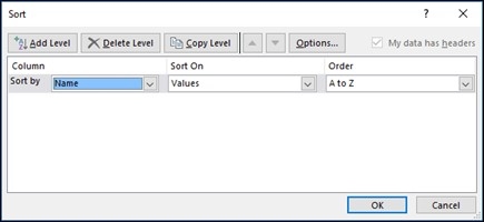 Begin Sorting Excel Data with a Meaningful Order