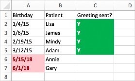 Write a Formula-Based Formatting Rule in Excel for Mac