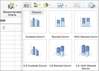 Refine Chart Labels and Series in Excel for Mac