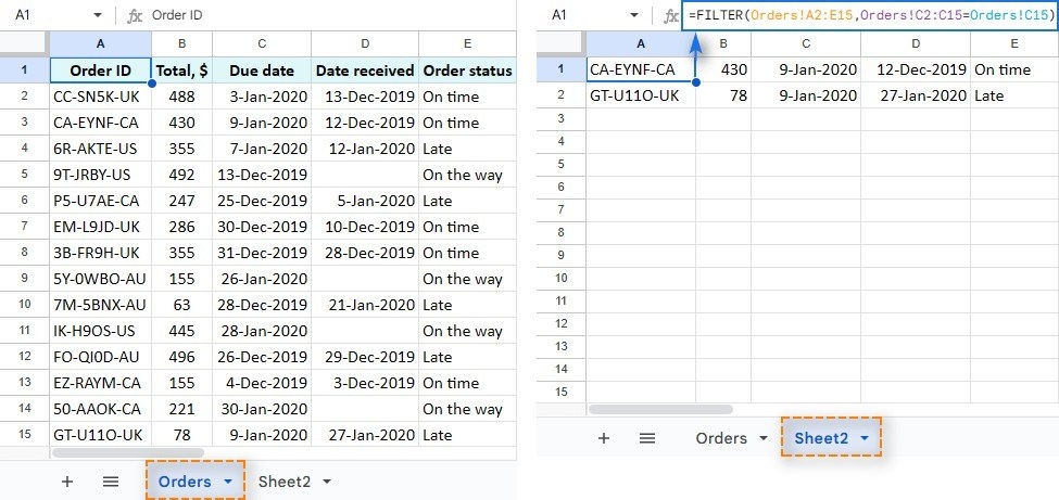 Use FILTER When a Separate Result Table Is More Useful