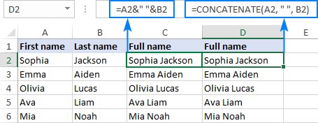 Join Excel Name Fields with an Explicit Separator