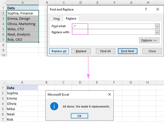 Remove Unwanted Text Around an Excel Delimiter
