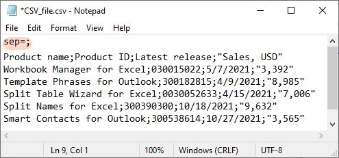 Diagnose CSV Data That Opens in One Excel Column