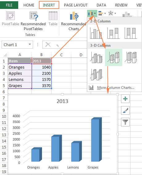 Combine Data Series from Several Excel Sheets in One Chart