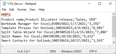 Diagnose CSV Data That Opens in One Excel Column
